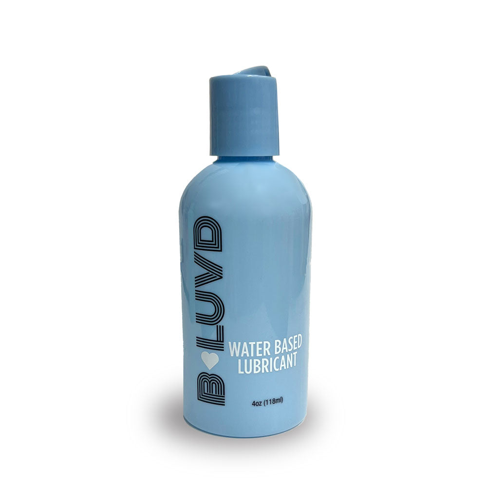 B-LUVD Water Based Lubricant - Water Based Lubricant - 118 ml Bottle in a blue squeeze bottle.