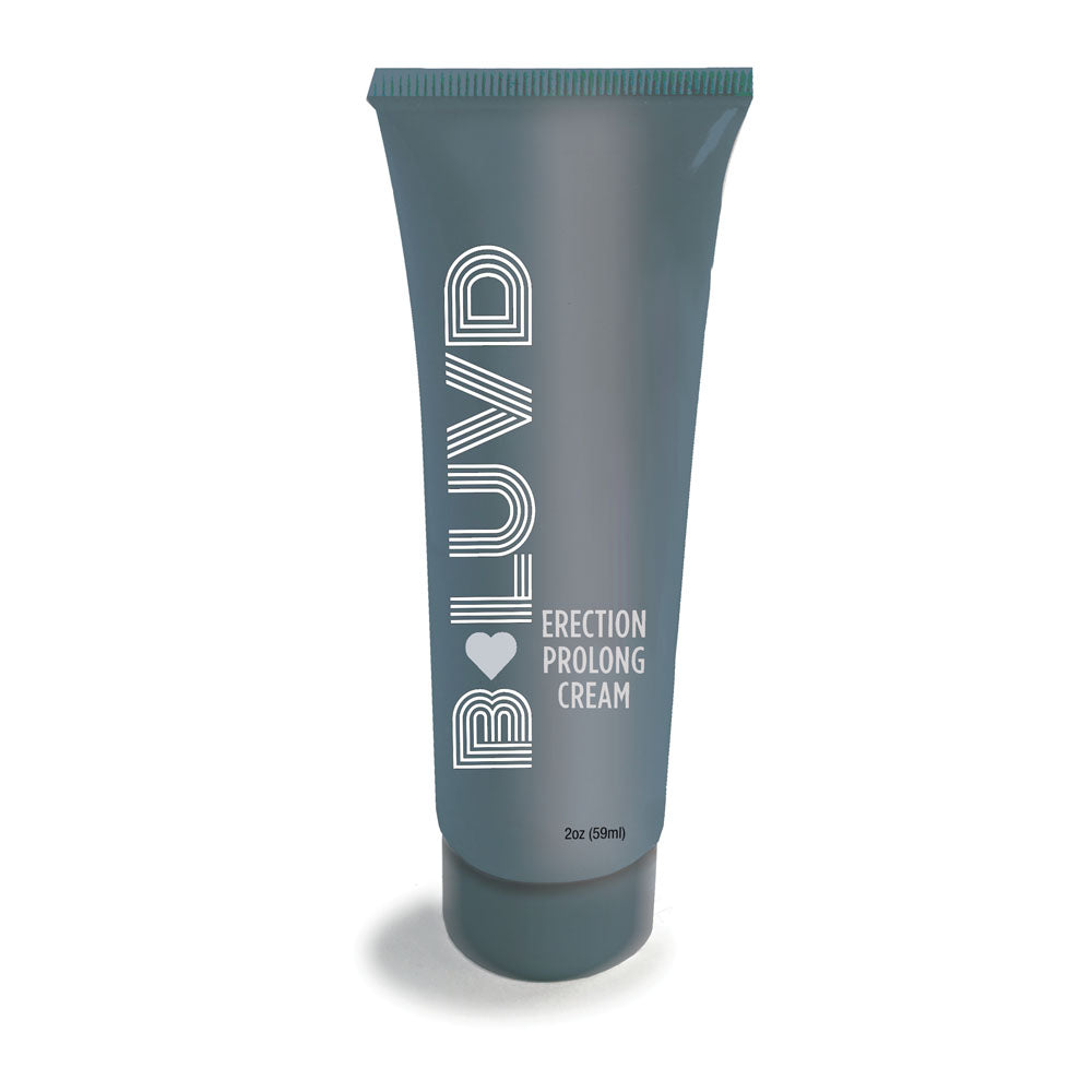 B-LUVD Erection Prolong Cream - Male Desensitising Cream - 59 ml Tube in a sleek grey tube for enhanced intimate experience.