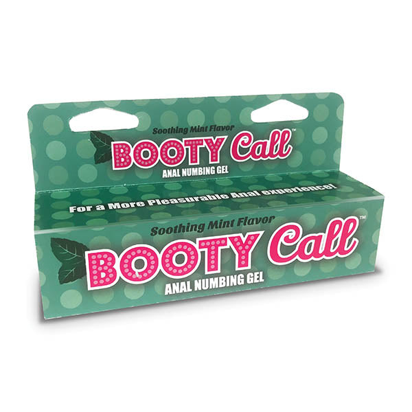 Booty Call - Mint - Mint Flavoured Anal Numbing Gel - 44 ml (1.5 oz) Tube packaging with soothing mint flavor.