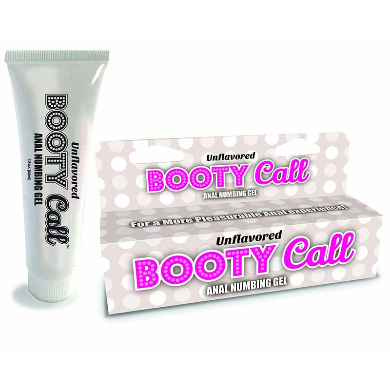 Booty Call - Unflavoured - Unflavoured Anal Numbing Gel - 44 ml (1.5 oz) Tube with packaging, for pleasurable anal experience.