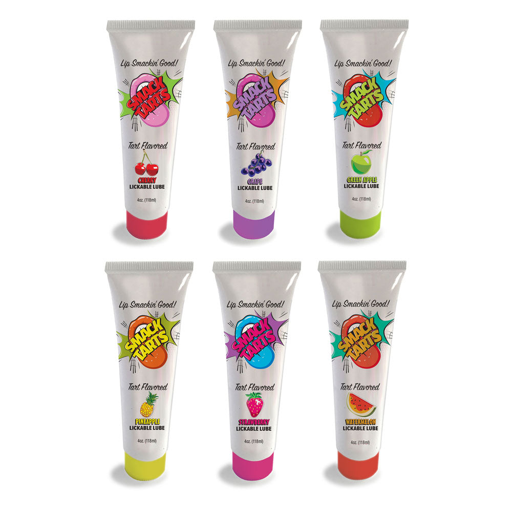 Smack Tarts - Sour Pineapple - Sour Pineapple Flavoured Lubricant - 120 ml Tube collection of lickable lubes.