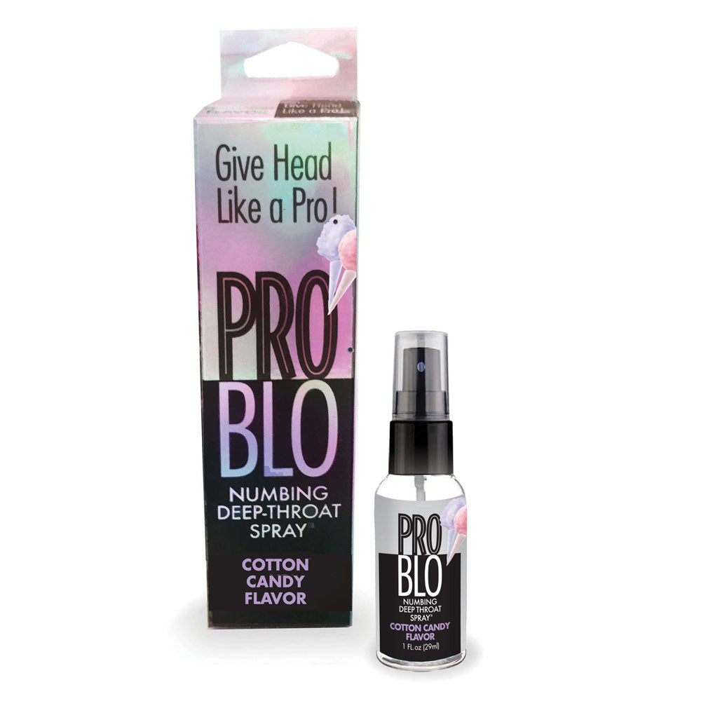ProBlo Deep Throat Spray - Cotton Candy deep throat spray in a 30 ml bottle with packaging.