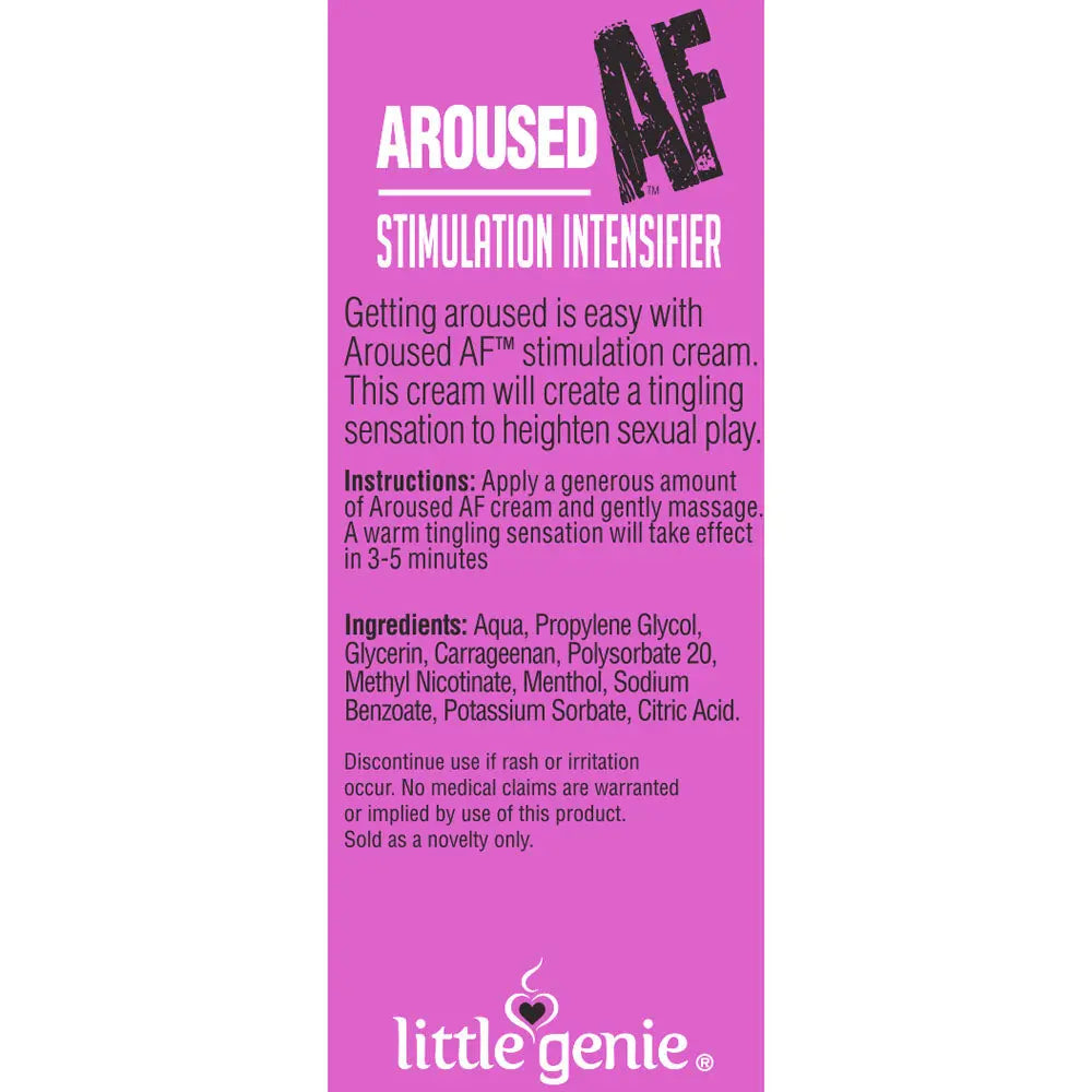 Aroused AF - Couples Stimulation Cream - 44 ml (1.5oz) Tube Little Genie Discreet Intimate Essentials.
