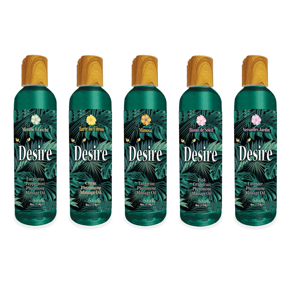 Desire Pheromone Massage Oil - Lavender Scented Pheromone Massage Oil - 118 ml and other scents in 118 ml bottles