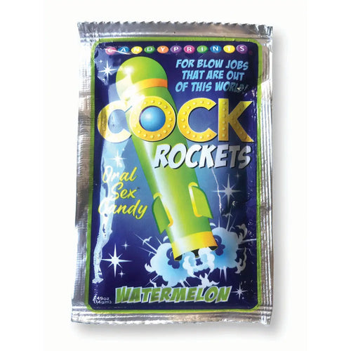Cock Rockets - Watermelon - Watermelon Flavoured Oral Sex Candy - 15 grams Little Genie Discreet Intimate Essentials.