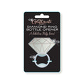 Glitterati Diamond Ring Bottle Opener - Novelty Bottle Opener, elegant party favor for hen's parties and bridal showers.