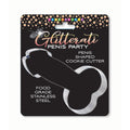 Glitterati Penis Cookie Cutter - Novelty Item in food-grade stainless steel for creative baking and parties.