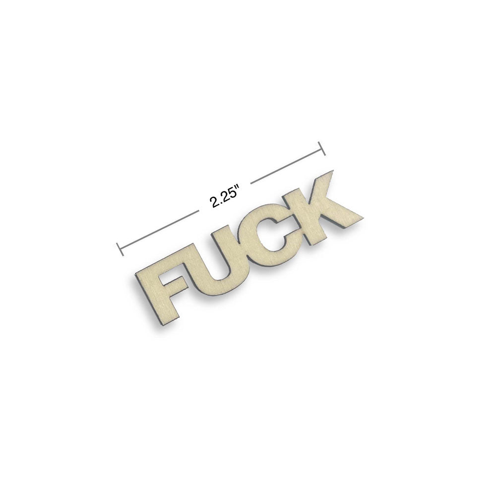 Last Fuck I Have To Give - Display of 12 - Novelty Gift - Counter Display of 12 wooden sign measuring 2.25 inches.