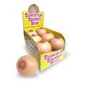 Super Fun Squishy Boobs - Counter Display - Boobie Stress Balls - Counter Display of 12 in a colorful box.