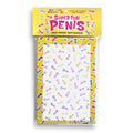Super Fun Penis Notepad - Novelty Notepad - 100 Pages with colorful penis graphics on the cover.