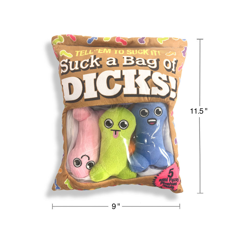 หมอนตุ๊กตา Suck A Bag Of Dicks - หมอนตุ๊กตา Dicky ขนปุยขนาดเล็ก - ชุด 5 ชิ้น