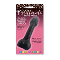 Glitterati Glitter Penis Candle - 10 cm Penis Party Candle in black glitter packaging for a fun celebration.