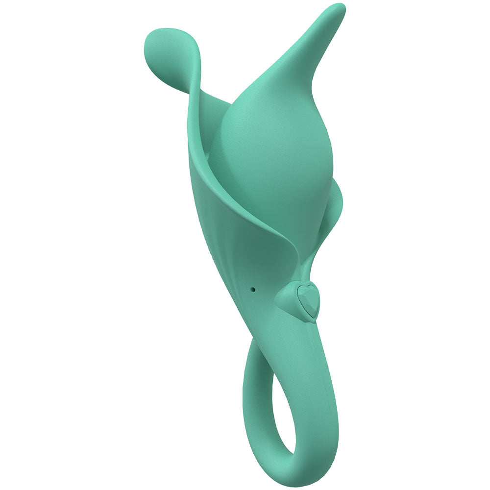 LOVELINE Lily -  -  USB Rechargeable Stimulator in teal silicone, ideal for intimate essentials for her.