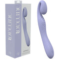 LOVELINE Obsession - Lavender - Lavender 18.4 cm USB Rechargeable Vibrator displayed with packaging.