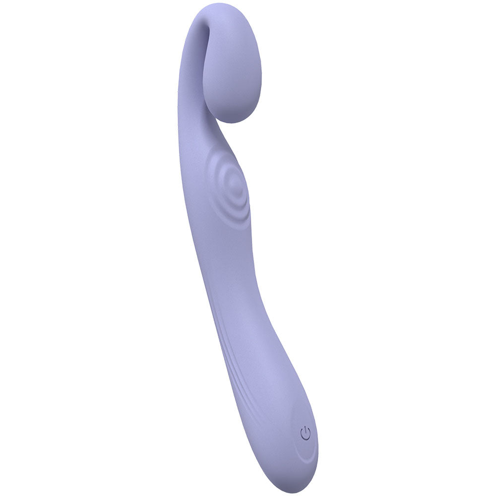 LOVELINE Obsession - Lavender - Lavender 18.4 cm USB Rechargeable Vibrator in soft lavender silicone design.