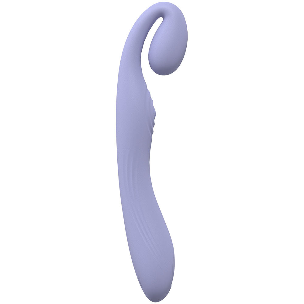 LOVELINE Obsession - Lavender - Lavender 18.4 cm USB Rechargeable Vibrator in soft lavender silicone for intimate pleasure.