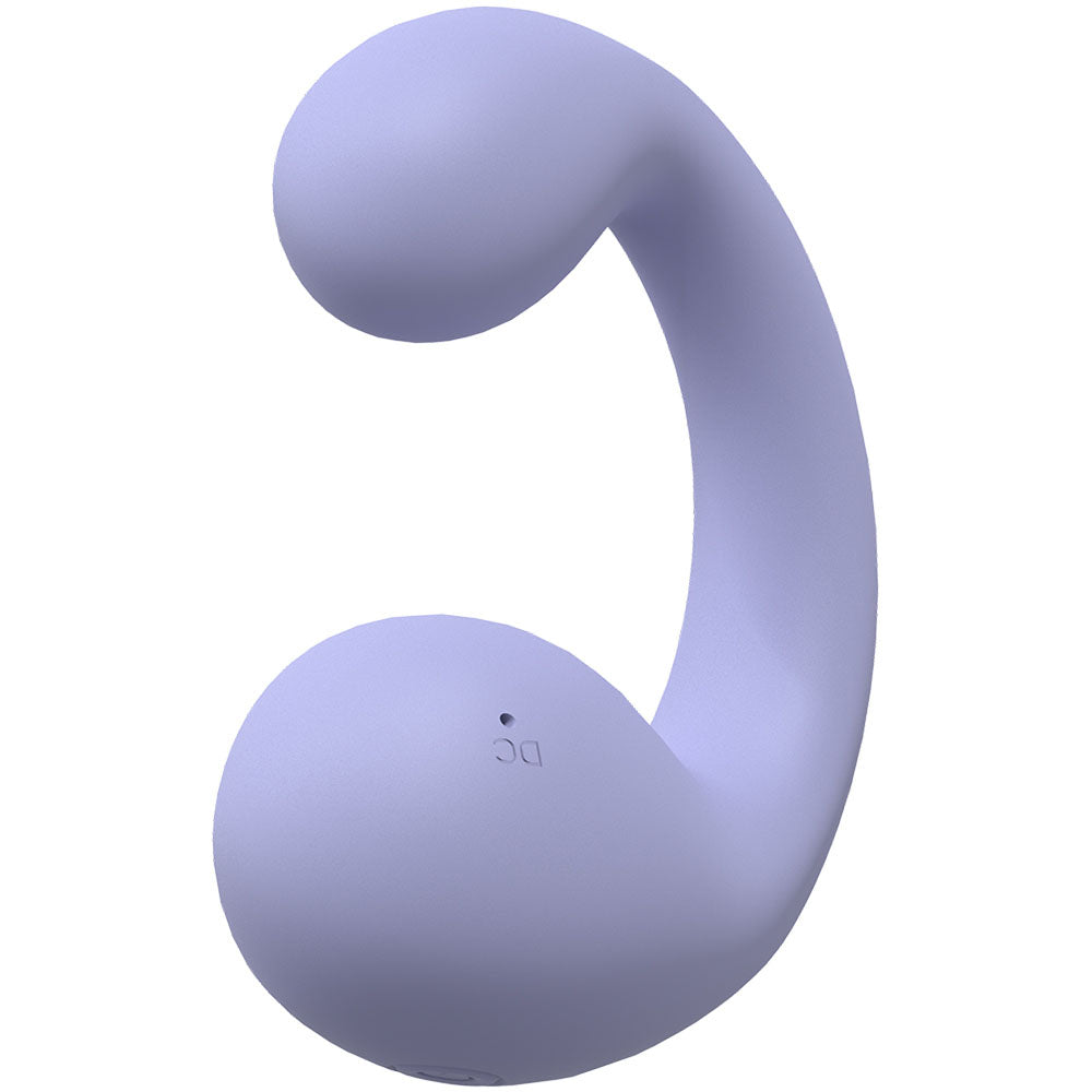 LOVELINE Playful - Lavender - Lavender 8.5 cm Dual Vibrator in soft lavender silicone, designed for intimate pleasure.