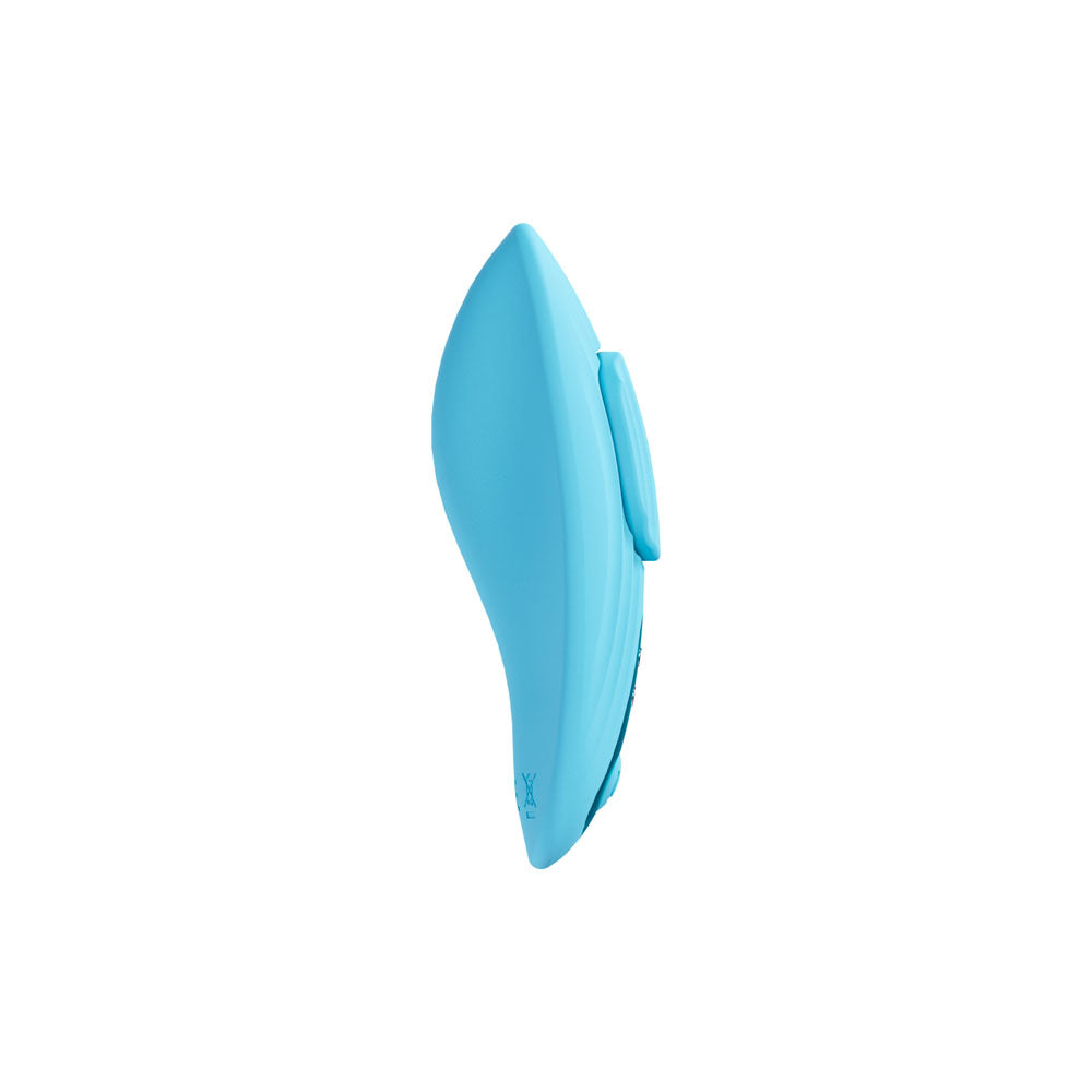 LOVELINE Celeste -  -  USB Rechargeable Panty Vibrator with Wireless Remote in blue silicone design