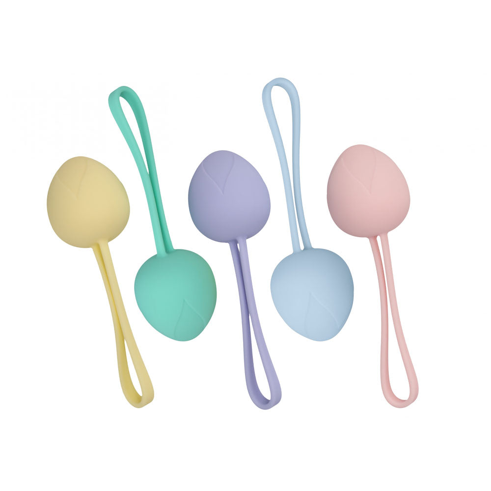 LOVELINE PelviFit Berry -  Kegel Kit - Set of 5 Sizes in soft pastel colors for pelvic floor strengthening.