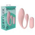 LOVELINE Wave - USB Rechargeable C-Shaped Vibrator with Remote in packaging showing design and remote control.