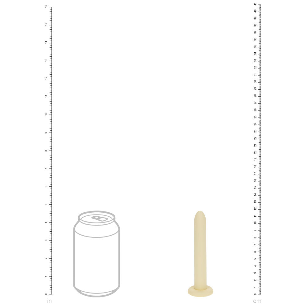 LOVELINE PelviFit Expanding Vaginal Dilator -  Vaginal Dilators - Set of 6 Sizes next to a soda can for size reference.