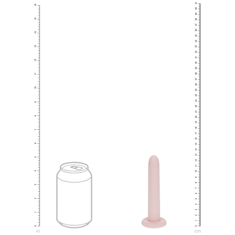 LOVELINE PelviFit Expanding Vaginal Dilator -  Vaginal Dilators - Set of 6 Sizes with size reference to a soda can.