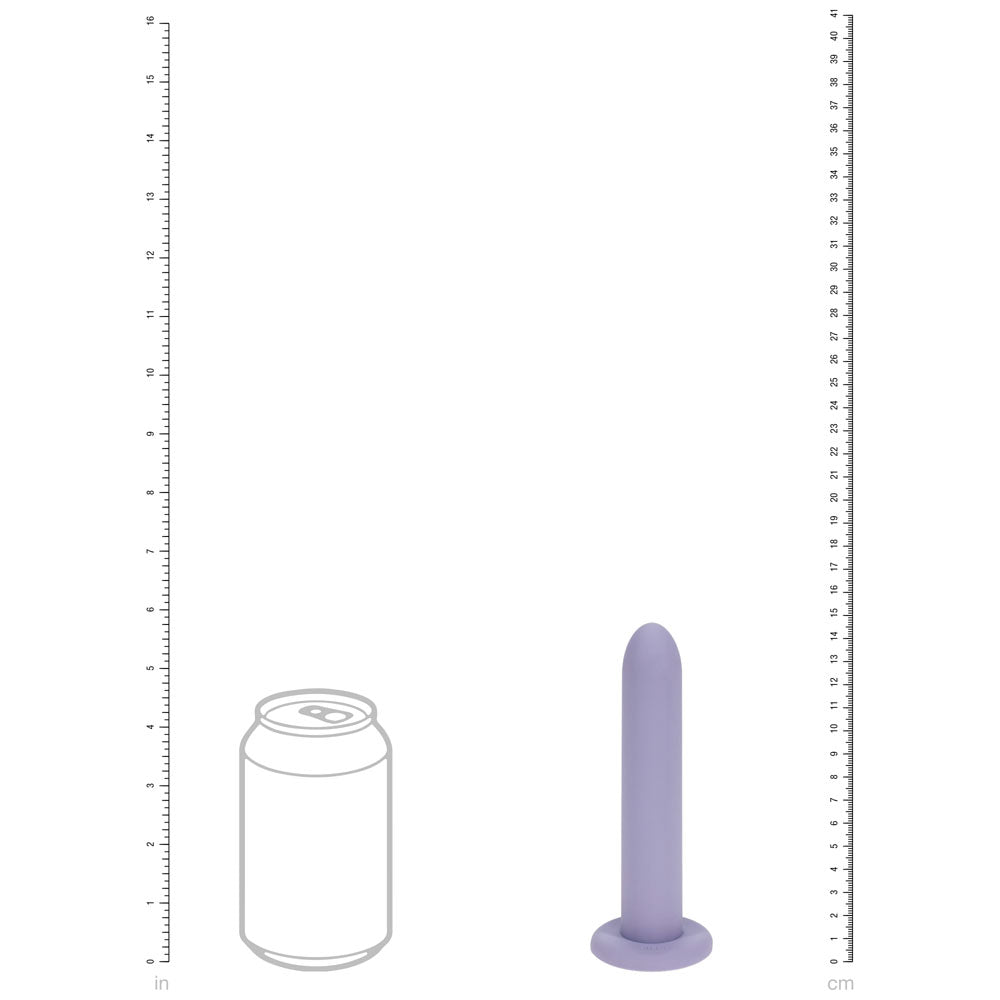 LOVELINE PelviFit Expanding Vaginal Dilator - Vaginal Dilators - Set of 6 Sizes alongside a can for size reference.