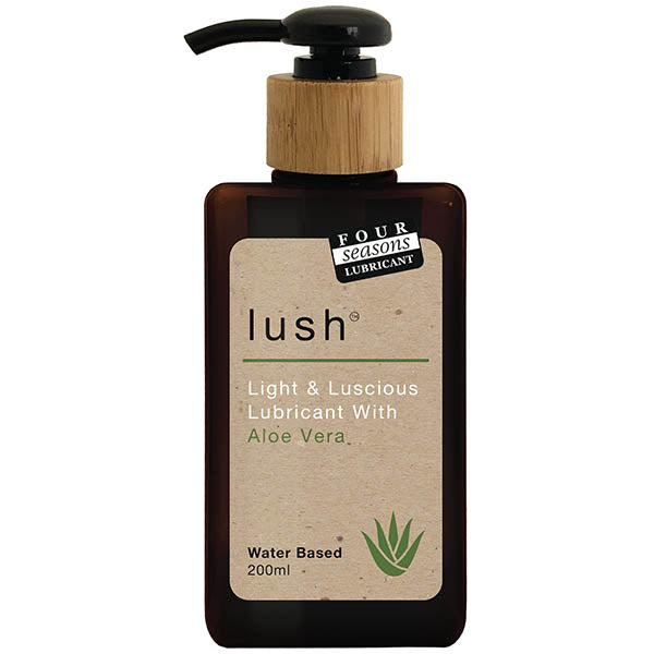 Four Seasons Lush - Water Based Lubricant with Aloe Vera - 200 ml bottle for intimate essentials.
