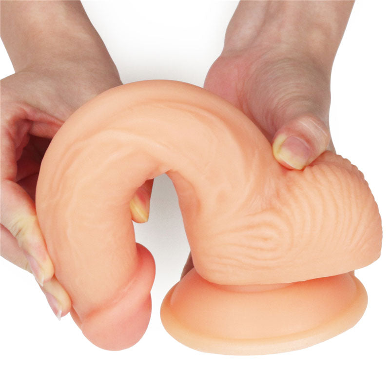 The Ultra Soft Dude - 20.3 cm (8'') Dong, a lifelike dildo designed for intimate essentials for her.