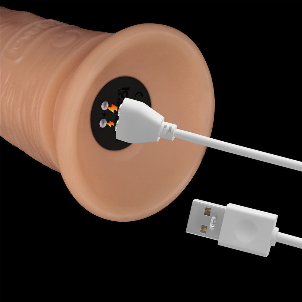 7 Inch Power Basics -  18 cm USB Rechargeable Vibrating Dong charging with USB plug for ultimate pleasure.