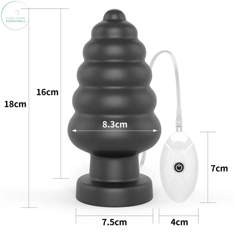 King Sized 7'' Vibrating Anal Cracker -  17.8 cm XL Vibrating Butt Plug Lovetoy