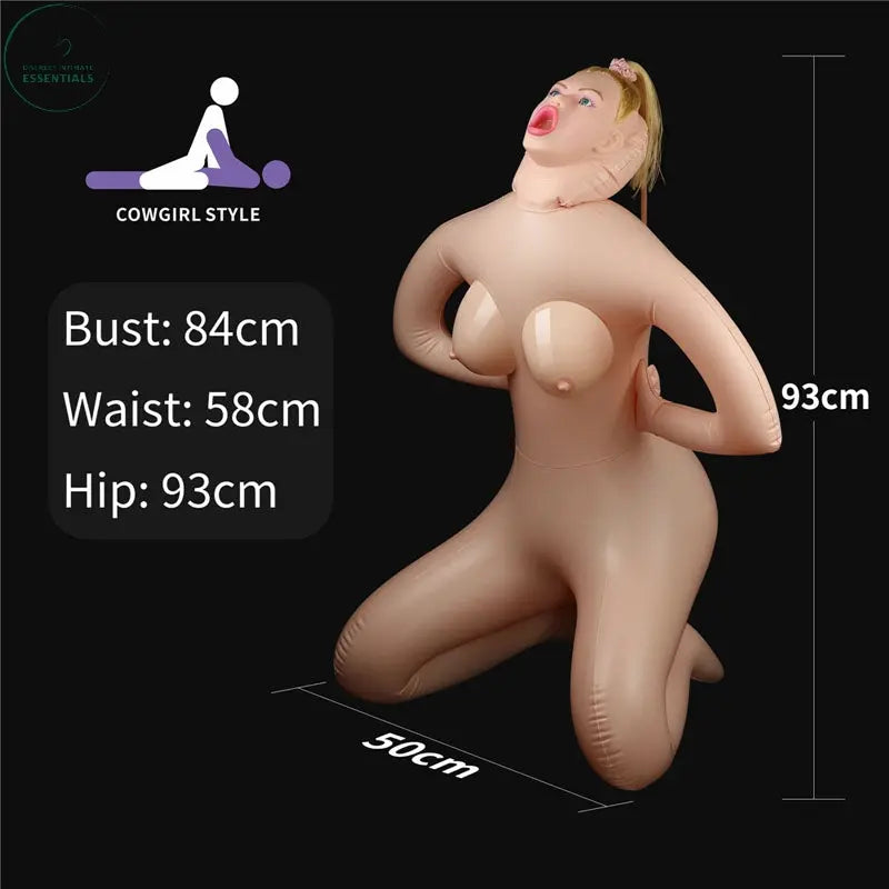Affordable quality Fayola Horny Cowgirl Doll - Inflatable Love Doll  from Lovetoy by Discreet Intimate Essentials with Discreet Delivery 