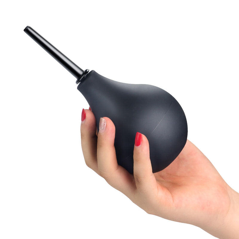Bondage Fetish Deluxe Douche -  Unisex Round Douche - 160 ml capacity held in hand, ideal for intimate essentials.