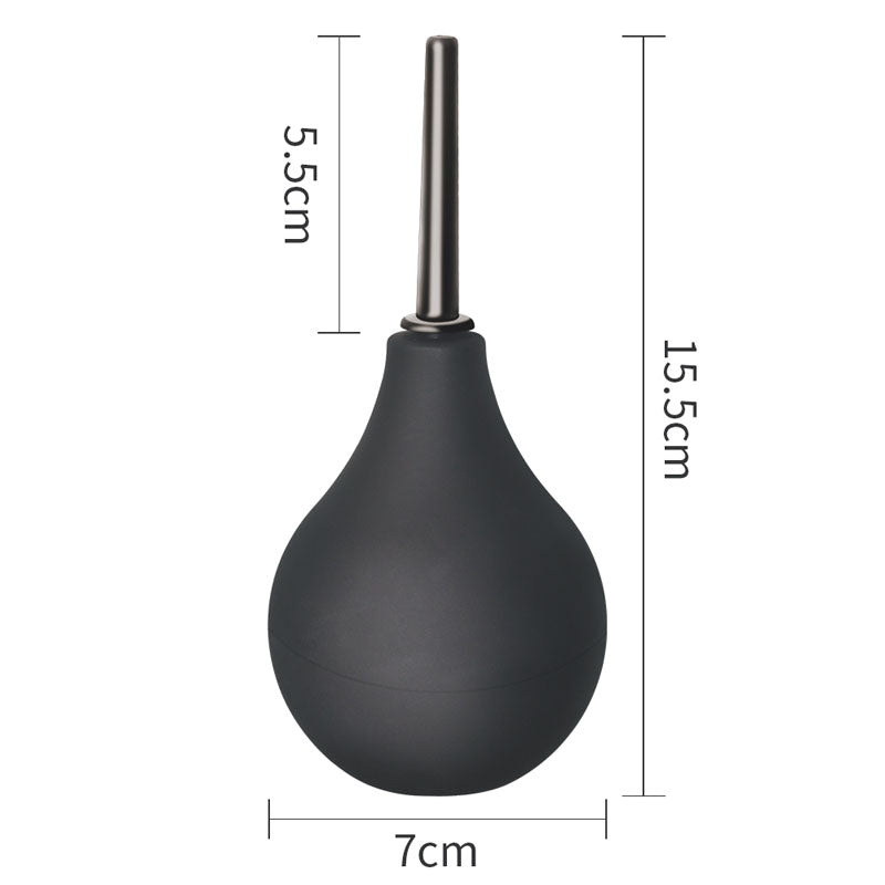 Bondage Fetish Deluxe Douche -  Unisex Round Douche - 160 ml capacity, soft squeezable bulb for anal cleansing.