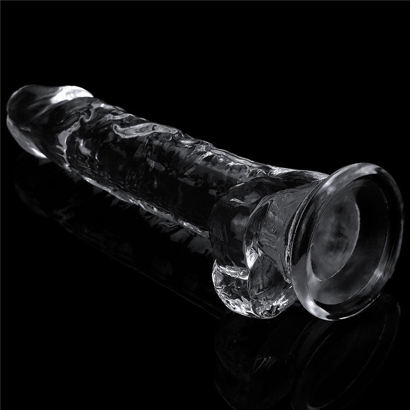 Flawless Dildo 7.5'' - 19 cm Dong, transparent sex toy for intimate essentials and pleasure.