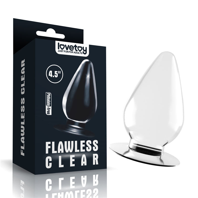 Flawless  Anal Plug 4.5'' -  11.5 cm Butt Plug with packaging, ideal for enhancing intimate essentials for her.