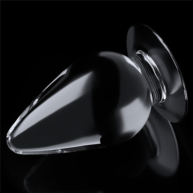 Flawless  Anal Plug 4.5'' -  11.5 cm Butt Plug displayed on a black background, showcasing its sleek design.
