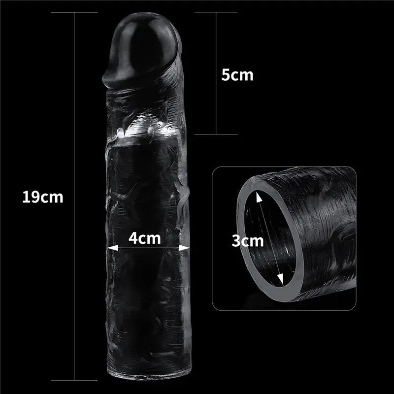 Affordable quality Flawless  Penis Sleeve 2'' -  5 cm Penis Extender Sleeve  from Lovetoy by Discreet Intimate Essentials with Discreet Delivery 