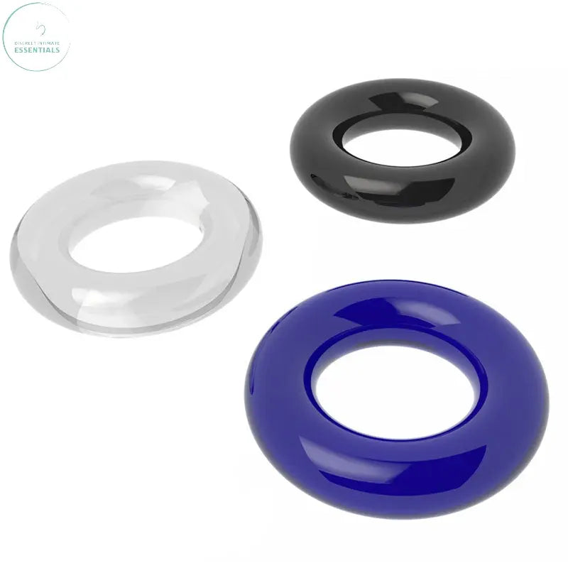 Affordable quality Power Plus Triple Donut Ring Set -  Cock Rings - Set of 3  from Lovetoy by Discreet Intimate Essentials with Discreet Delivery 