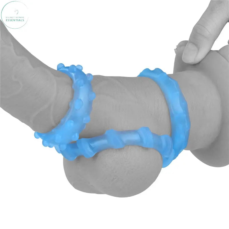 Affordable quality Lumino Play Penis Rings 3 Pack - Glow in the Dark  Cock Rings - Set of 3  from Lovetoy by Discreet Intimate Essentials with Discreet Delivery 