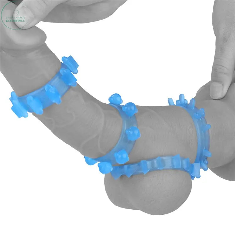 Affordable quality Lumino Play Penis Rings 4 Pack - Glow in the Dark  Cock Rings - Set of 4  from Lovetoy by Discreet Intimate Essentials with Discreet Delivery 