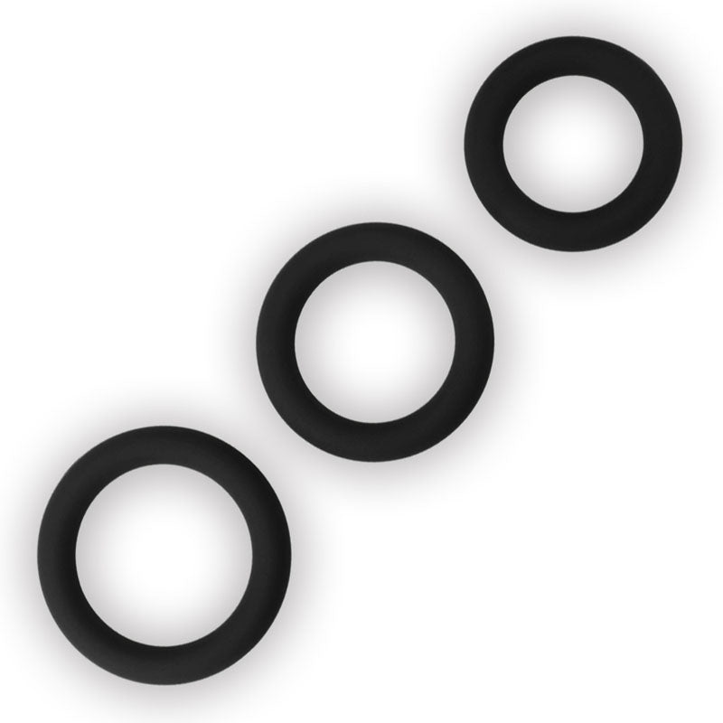 Power Plus Soft Silicone Snug Ring -  Cock Rings - Set of 3 Sizes for enhanced performance and comfort.