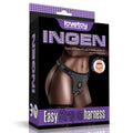 Ingen Easy Strap-On Harness -  Adjustable Strap-On Harness (No Probe Included) packaging with adjustable straps.