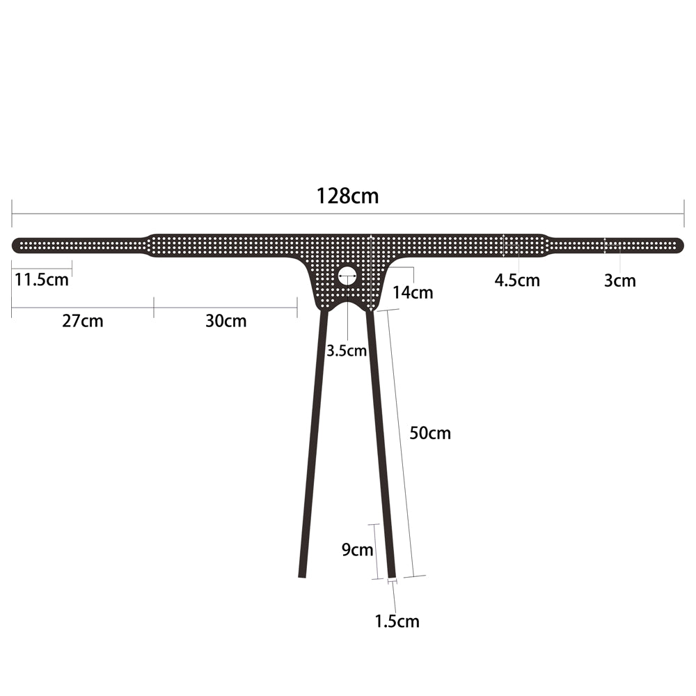 Ingen Easy Strap-On Harness -  Adjustable Strap-On Harness (No Probe Included) dimensions and features illustration.