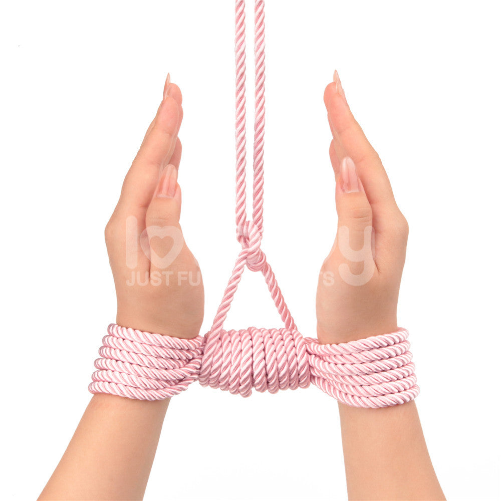 Rebellion Reign Silky Bondage Rope -  -  Bondage Rope - 10 metre length tied on hands.