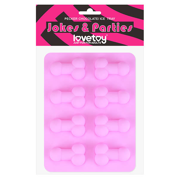 Jokes & Parties Pecker Chocolate/Ice Tray - Silicone Tray - Makes 8 Dickies for fun adult treats.