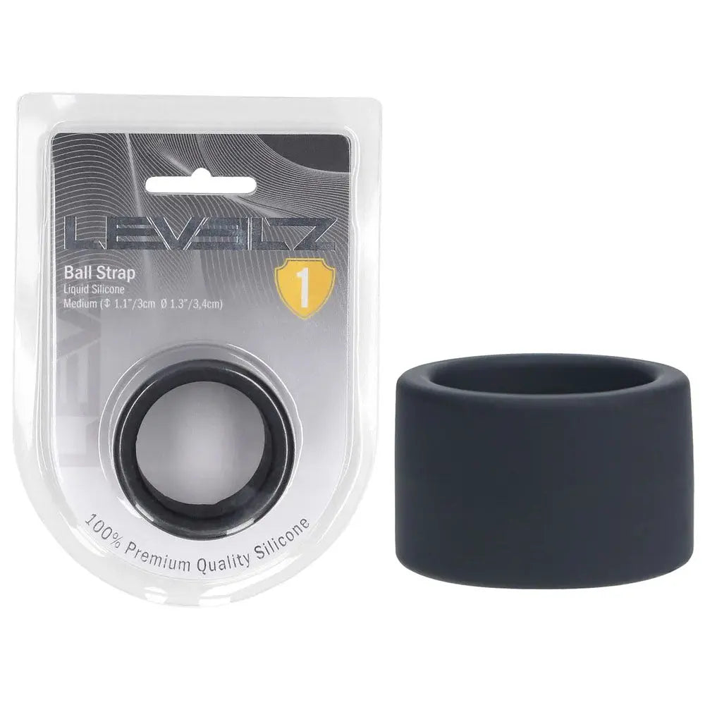Affordable quality LEVELZ Liquid Silicone Ball Strap - M -  -  Ball Strap  from Shots Toys by Discreet Intimate Essentials with Discreet Delivery 