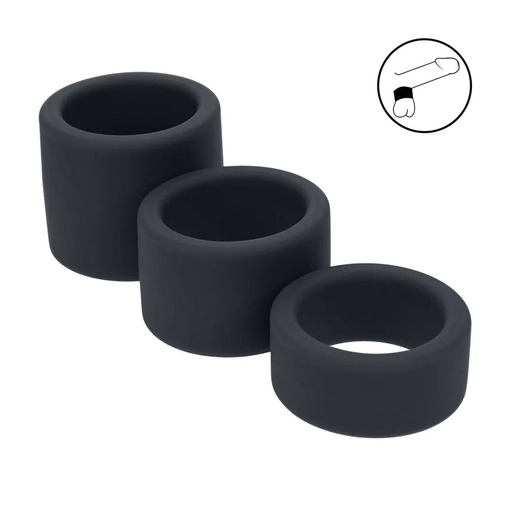 LEVELZ Liquid Silicone Ball Strap Set of 3 -  -  Ball Stretchers - Set of 3 Sizes, premium silicone rings.