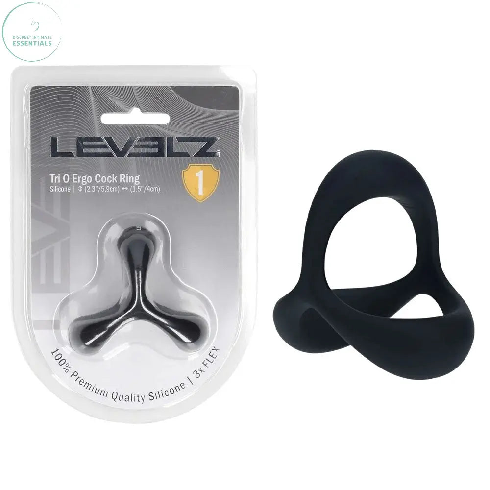 Affordable quality LEVELZ Tri O Ergo Silicone Cock Ring -  -  Cock & Balls Rings  from Shots Toys by Discreet Intimate Essentials with Discreet Delivery 