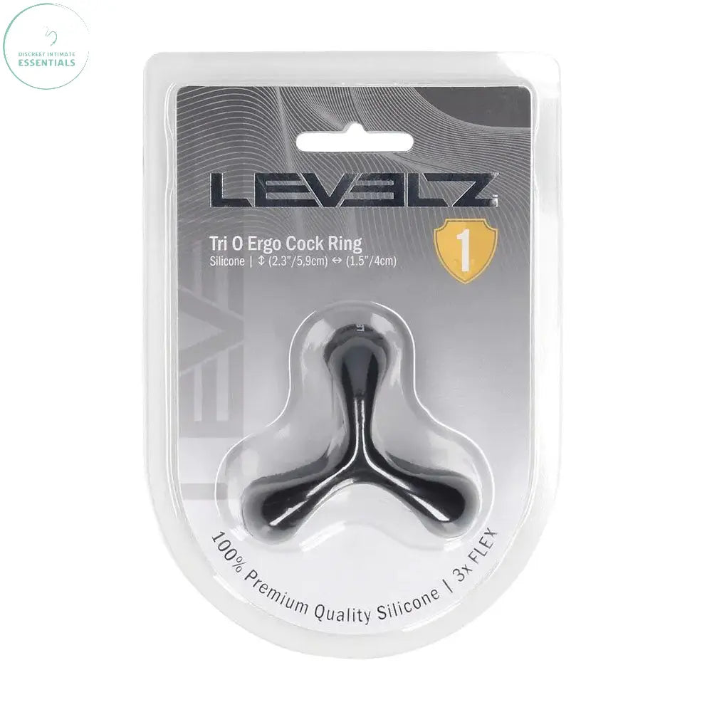 Affordable quality LEVELZ Tri O Ergo Silicone Cock Ring -  -  Cock & Balls Rings  from Shots Toys by Discreet Intimate Essentials with Discreet Delivery 